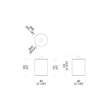 Контейнер с крышкой Devon&Devon Waltz настольный хром WLZ-120-CR