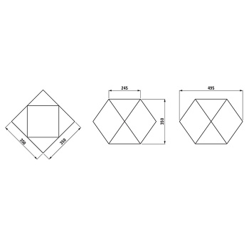 Laufen  Home collection  Керамический полигедрон 350х350х350 мм IKOS, цвет белый матовый