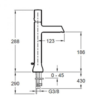 Смеситель для раковины Jacob Delafon Toobi E8960-CP хром
