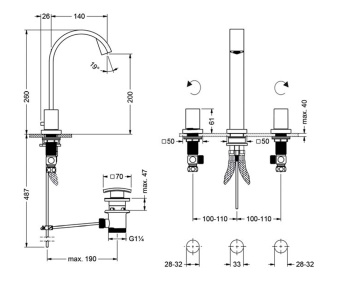 Смеситель для раковины Jorger Empire Royal 626.30.305.000 хром