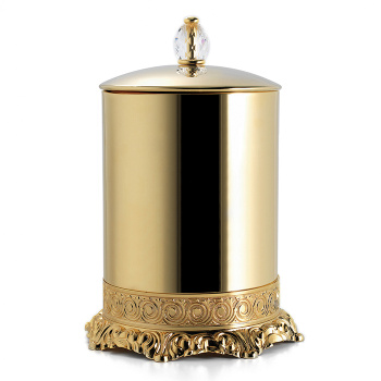 3SC Bally Ведро с крышкой, ручка Swarovski, цвет: золото 24к. Lucido FSS65/05GD