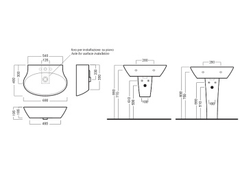 Раковина подвесная Hatria NIDO Y0QX01