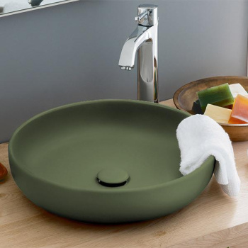 Раковина накладная Cielo Shui SHBA45 AG 45 см зеленый