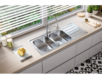 Мойка LINE MAXIM 100 SAT-90 1165X505 в компл.с сифоном 1127257,