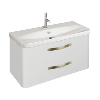 Тумба для комплекта 100 см Jacob Delafon Replay EB1047-G1C, белый блестящий лак белый