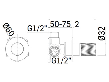 Cмеситель для душа Mamoli TUTTODUNPEZZO 373000000021