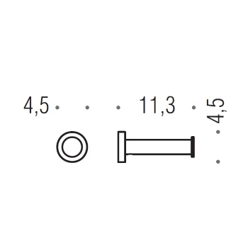 Держатель туалетной бумаги Colombo Plus подвесной, PVD графит матовый W4992.GM