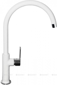 Смеситель для мойки ALVEUS ARC 80 хром белый