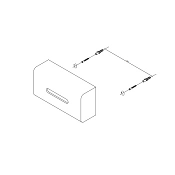 Диспенсер для салфеток Decor Walther Stone 971954 белый