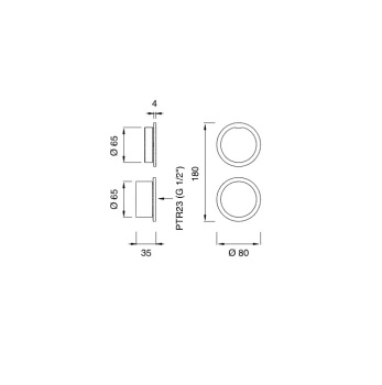 Смеситель для ванны CЕА Design Giotto GIO 56 S с термостатом сталь
