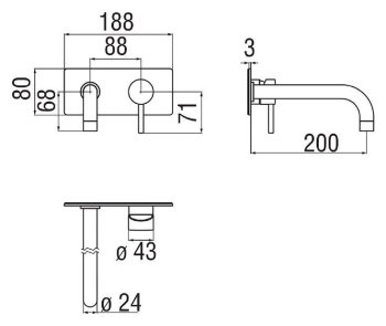Cмеситель для раковины Nobili Live LV00198/1WM белый