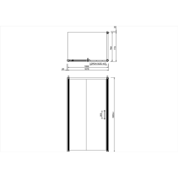 Боковая стенка для душевого ограждения Burlington C13 хром