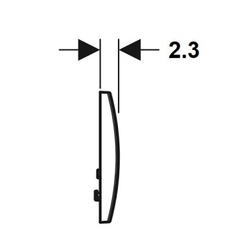 Смывная клавиша Geberit Delta 115.107.11.1 белый