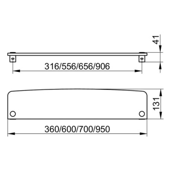 Полочка из хрустального стекла Keuco Elegance 11610009600