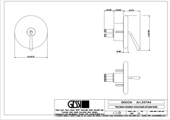 Смеситель для душа Gessi Goccia 33744.279 Matte White