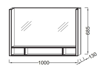 Зеркало Jacob Delafon Terrace 100 EB1182-NF