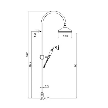 Термостатич смеситель для душа Gattoni Termostatici, хром TSRE940C0.I сr