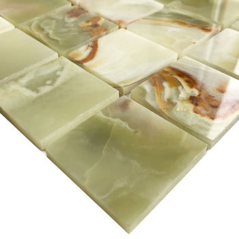 Мозаика натуральный мрамор Starmosaic Classic 48x48 Green Onyx (jmst21206) 305x305x7 шт