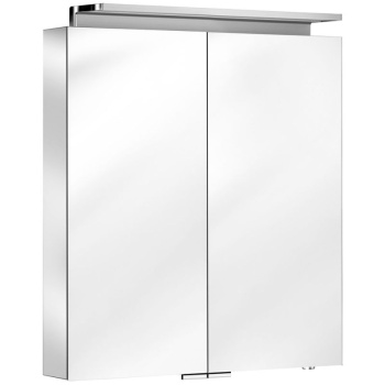 Шкаф зеркальный с подсветкой Keuco Royal L1 80 13603171301 серебряный