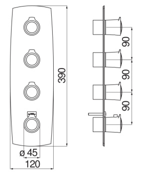 Смеситель для ванны Nobili Sofi SI98103BR бронза