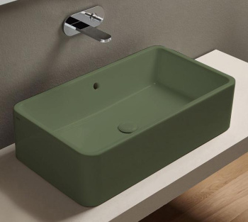 Раковина накладная Cielo Shui Comfort SHLAA7520 AG 75 см зеленый