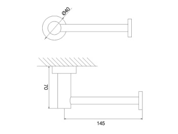 Держатель туалетной бумаги Fima Carlo Frattini ROTOLA F6005/1NS
