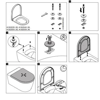Duravit D-Code Сиденье для унитаза с крышкой удлиненное исполнение, сплошное усиленное крепление для сиденья, петли: нерж. Сталь, без микролифта