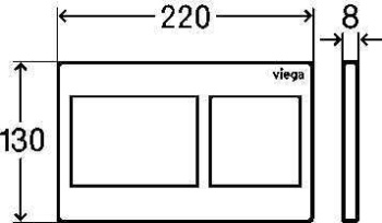 Панель смыва Viega 773236