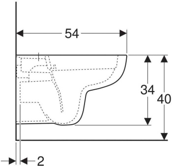 Унитаз подвесной Geberit Smyle 500.210.01.1 белый