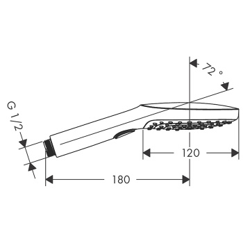 Душевая лейка Hansgrohe Raindance Select 120 Air 3jet 26520000