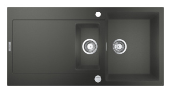 Мойка GROHE K500 с 1,5 чашей, 1000 x 500 мм, серый гранит 31646AT0