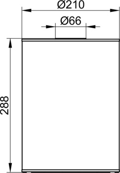 Ведро для мусора Keuco Plan 4989510051 с крышкой, 5 л, белый лак\белый