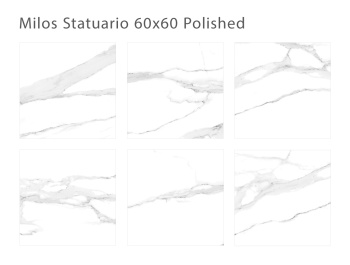 Плитка Staro Oasis Milos Statuario 60x60 Polished м2
