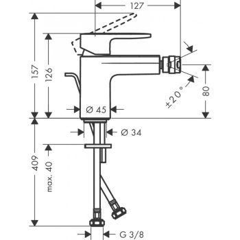 Смеситель для раковины Hansgrohe Finoris 76210670 черный