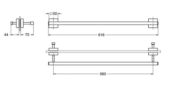 Ручка для душевой кабины Jorger Empire Royal Crystal 626.00.030.000 chrome