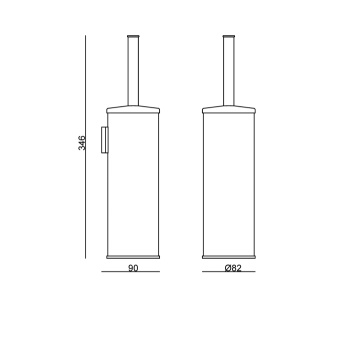 Подвесной ёршик для унитаза Carimali IlTondo хром 99105-CR