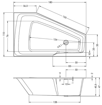 Акриловая ванна Riho 170x90 B114009005