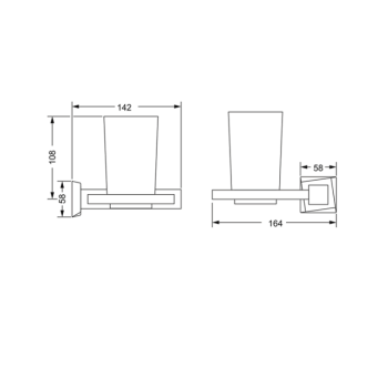 Стакан Jorger Turn 623.00.036.040 благородная латунь