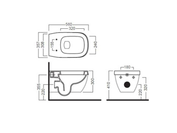 Унитаз подвесной Hatria Abito YXX601