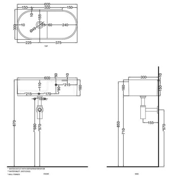 Раковина накладная/подвесная Cielo Les Petites LPLAO60SF OL 60 см синий