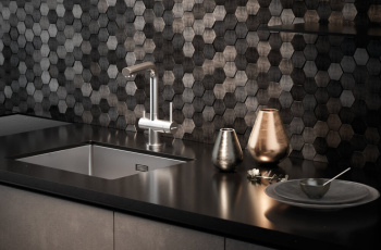 Мойка кухонная Omoikiri Taki 54-U/IF GM вороненая сталь 4973107