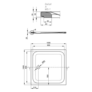 Душевой поддон Bette Ultra 100х100 см 5940-000 T1