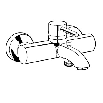 Смеситель Kludi Bozz 386910576 для ванны с душем