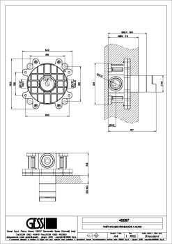 Скрытая часть смесителя Gessi 45097.031 Chrome