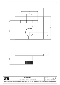 Смеситель для душа Gessi Hi-Fi 63081.707 Black Metal Brushed PVD