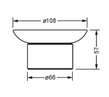 Мыльница Jorger Eleven 632.00.017.000 chrome