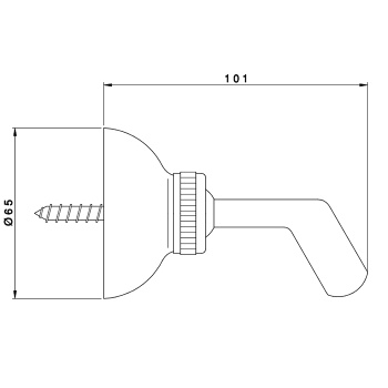 Держатель для душевой лейки Nicolazzi  наружный 7125BZ