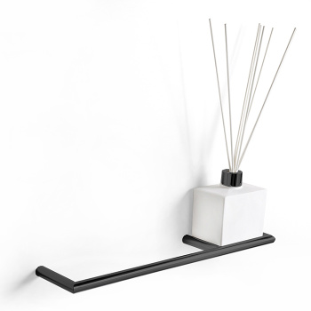 3SC Guy Полотенцедержатель и ароматический диффузор, 40см.,  справа, подвесной, композит Solid Surface, цвет: белый матовый/черный матовый GU10PDXNO