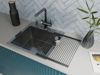 Смеситель для кухни Omoikiri Hotaru GB-IB графит indigo blue 4994499