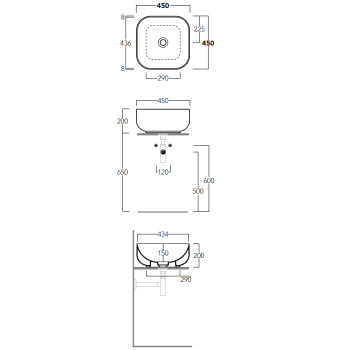 Раковина Simas Ballon BA03bi белый